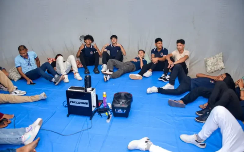 Planetário móvel encerra a programação do Inova Vale do Jari com experiência imersiva para estudantes