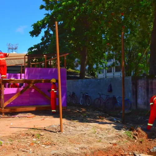Governo do Estado atua na reconstrução do Centro Didático Ginásio Paulo Conrado Bezerra em Macapá