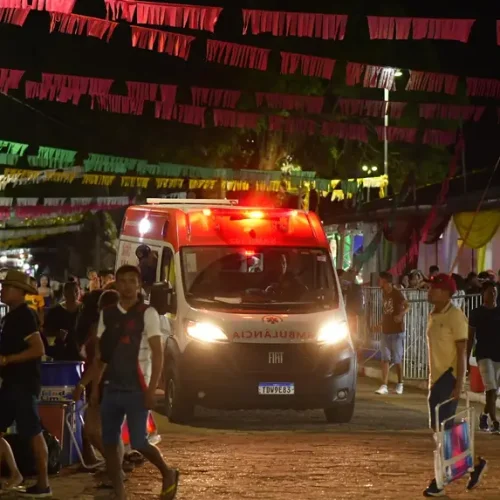 Moradores e visitantes contam com atendimento de saúde reforçado em Mazagão Velho durante a Festa de São Tiago