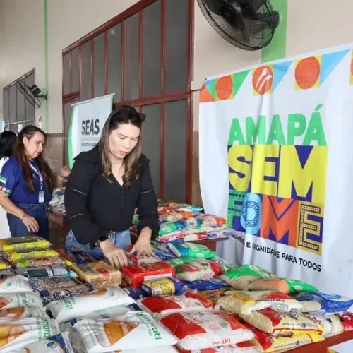 Governo do Amapá entrega kits de alimentos arrecadados durante congresso farmacêutico para entidades assistenciais