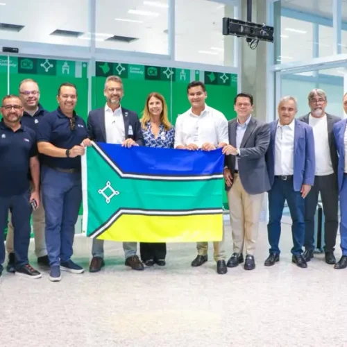 ‘É o Amapá no centro das discussões sobre economia, turismo e petróleo’, destaca Clécio Luís na chegada do primeiro voo da rota Rio de Janeiro-Macapá