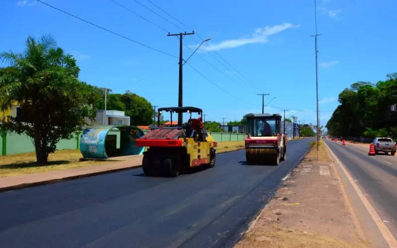 Governo do Estado intensifica trabalho de recapeamento da Rodovia Josmar Pinto para a 54ª Expofeira do Amapá